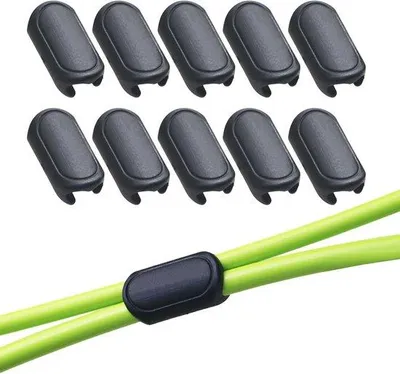 Image de 10 supports de câbles de type C - Supports de câbles pour VTT - Organiseurs de câbles - Supports de câbles - Supports de câbles pour vélos