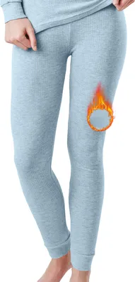 Produktbild von OCERA Thermo Unterhose für Damen, Warme Thermounterwäsche aus Baumwolle für den Winter - hellblau - L