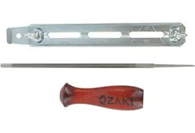 Image de Tête d'affûtage Ozaki pour tronçonneuse (3/8'' et .404'') ø : meule 5,5 mm (7/32'')
