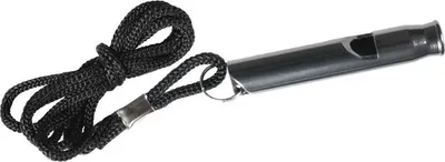 Zdjęcie produktu dla Gwizdek survivalowy - aluminiowy - czarno-czarny
