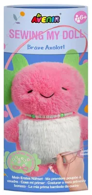 Image de Avenir : Mon courageux axolotl en peluche à coudre. Taille unique