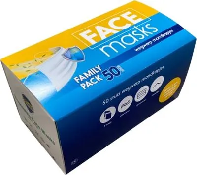 Produktbild von Orange Care - Einweg-Gesichtsmaske - 50 Stk. Mondkapjes