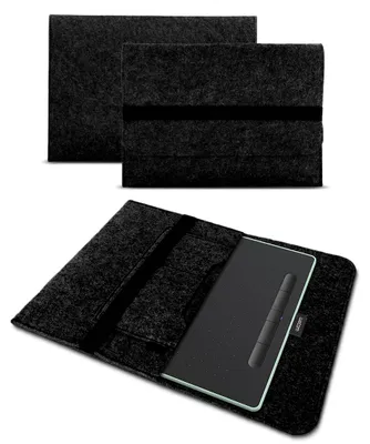 Produktbild von Sleeve Tasche für Wacom Intuos Pro L / 2025 Hülle Grafiktablett Filz SchutzhülleNotebook Sleeve Farbe:Dunkel Grau