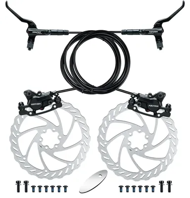 Produktbild von Hydraulische Scheibenbremsen-Set für Fahrräder mit Aluminium-Bremshebel