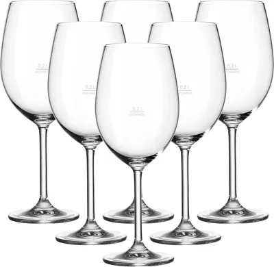 Produktbild von Leonardo DAILY Rotweinglas 0,2 l geeicht 6er Set "Gastro-Edition"