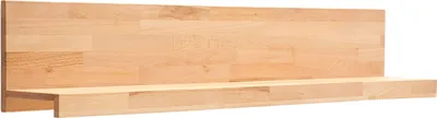 Produktbild von Wandboard >Leduc< in Kernbuche aus Metall - 150x27x22cm (BxHxT)