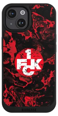 Produktbild von NIVOCASE Handyhülle für Apple iPhone 15  Hülle NIVOpure Case Schwarz 1. FC Kaiserslautern 1. FCK Logo