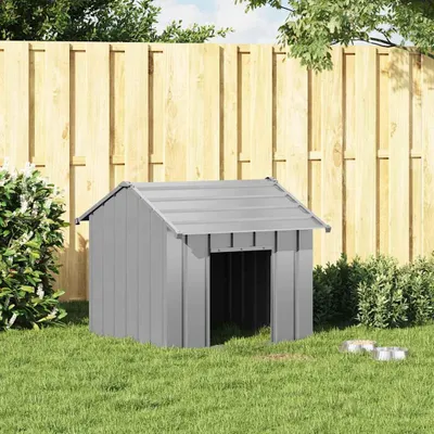 Obrázok produktu pre vidaXL Psia búda so strechou 85x107x81 cm Pozinkovaná oceľ