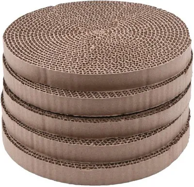 Obrázok produktu pre Kruhová kartónová podložka na škrabanie pre mačky s priemerom 25,8 cm