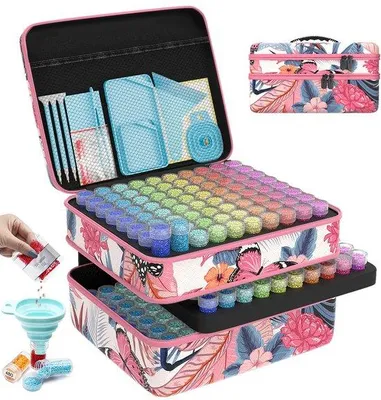 Productafbeelding van Diamantverfset met accessoires, 240 stuks, kunststof doos
