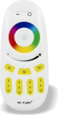 Produktbild von MiBoxer RGBW 4-Zonen-Fernbedienung (Touch) 2,4GHz 12/24V | FUT096 | Weiss
