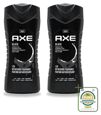 Image de 2 gels douche Axe, senteur cèdre et poire – 250 ml – Lot de 2