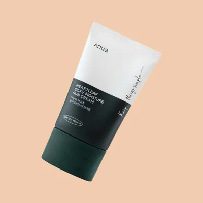 Obrázok produktu pre ANUA Heartleaf Silky Moisture Sun Cream intenzívne hydratačný denný krém SPF 50+ 50 ml