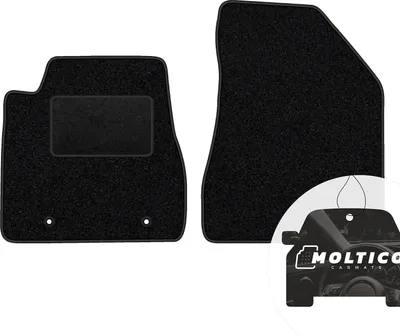 Produktbild von moto-MOLTICO Vorne Fußmatten Auto Velours Autoteppiche Schwarz Automatten Set 2-teilig passend für Lexus CT 300H 2010-2022