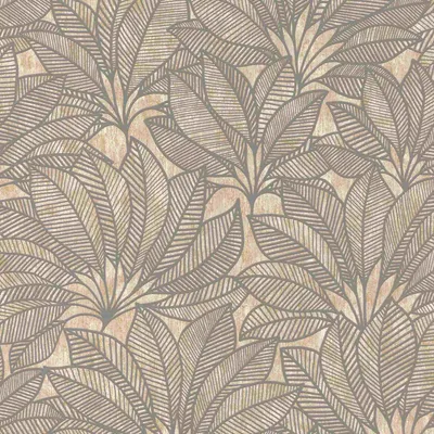 Produktbild von Vliestapete 542660 Tapete Botanical Dschungel 53 x 1005 cm Rasch Deco Style Braun