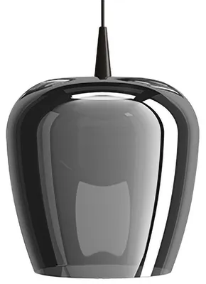 Imagen del producto de Lámpara colgante Zafferano Bilia, 230 V, LED, 8 W, fabricada en vidrio de borosilicato soplado a mano, disponible en acabados y plateado, con un diámetro de 27 cm y una altura de 333 cm