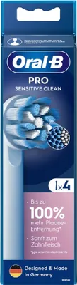 A product package for Oral-B Pro Sensitive Clean toothbrush heads.