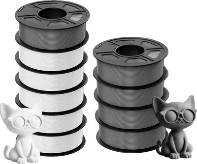 Obrázek produktu pro filament pro 3D tiskárny, vysoká pevnost, kompatibilní s většinou tiskáren, PLA PLUS 5GY 5WT