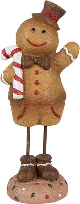 Produktbild von Clayre & Eef Weihnachtsdekorationsfigur Pfefferkuchenmann 10x8x23 cm Braun Polyresin