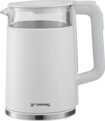 Image de GROSSAG Bouilloire électronique avec pot en verre 1,7l noir