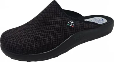 Produktbild von Fly Flot Herren Hausschuh Pantoffel mit Rauten Muster und leichter Sohle 220063, Größe:46 EU, Farbe:Braun