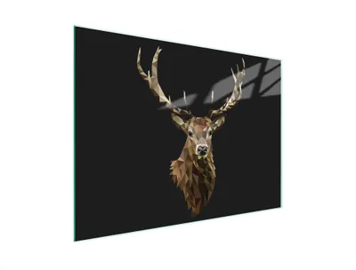 Produktbild von Glasschneidebrett 40x30 Hirsch