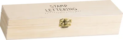 Produktbild von HEYDA 204888681 Stempel-Set Alphabet 23 x 65 x 5 cm Holz