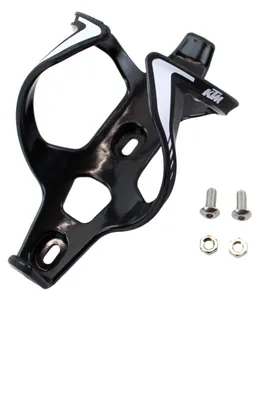 Produktbild von KTM Fahrrad Flaschenhalter - Wing II - vordere Entnahme, verstärkter Kunststoff, 3 Farben zur Auswahl, Farbe:Schwarz / Weiß