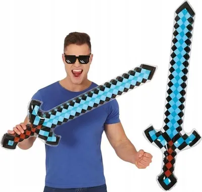 Immagine prodotto di Spada Pixel gonfiabile Guirca 90 cm Taglia unica