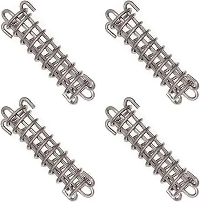 Produktbild von Sprungfeder Sonnensegel Frühling Schnalle - 4 Stücke Metall Zubehör Zugfedern für Tarps Zelte Draht Racks Camping Zubehör Sicheren Montage Camping Markise Befestigungszubehör.