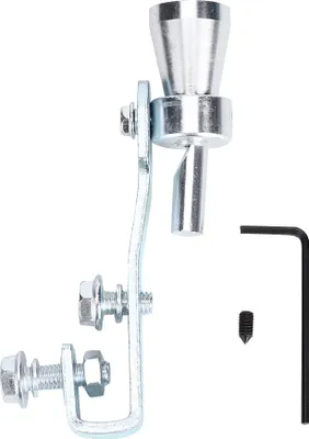 Obrázok produktu pre Turbo zvuk píšťalka Výfukové potrubie z hliníkovej zliatiny Silver tc s