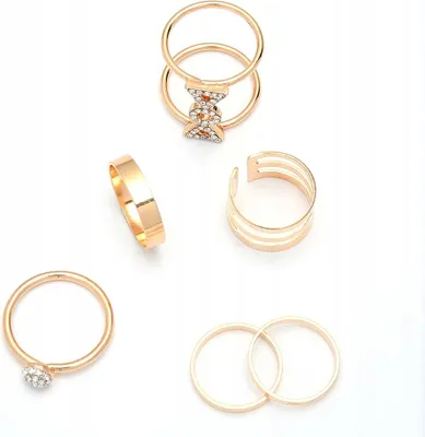 Produktbild von Gold RETRO PUNK BOHO 68 SET von RETRO RINGEN