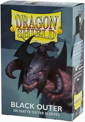 Immagine prodotto di Manicotti esterni standard Dragon Shield nero opaco (100 manicotti esterni)