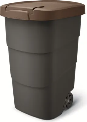 Produktbild von Prosperplast Wheeler 95 l anthrazit mit braunem Deckel