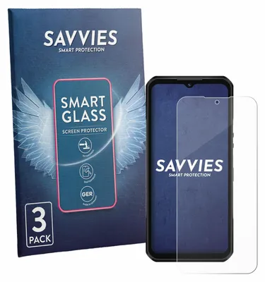 Produktbild von 3x Savvies Schutzglas Folie für Oukitel WP66 9H Panzer Schutzfolie Glas Displayschutz klar transparent