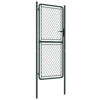 Image de vidaXL Portail de jardin acier 100×175 cm vert