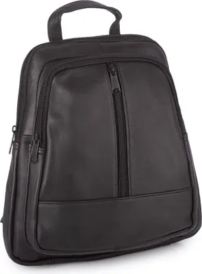Obrázek produktu pro Dámský kožený městský batoh elegantní černý z přírodní kůže
