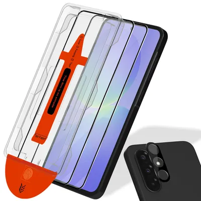 Produktbild von 2-Pack Samsung A36 Displayschutzfolie & 1-Pack Kameraschutz - Gehärtetes Glas | [Automatische Installation] - Blasenfrei
