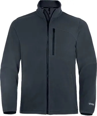 Produktbild von Uvex 8893314, Jacke, Mann, Anthrazit, Schwarz, 3XL, 3 Taschen, Reißverschluss