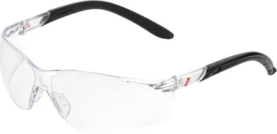 Produktbild von Nitras Vision Protect | 120 Schutzbrillen | schwarz/transparent | Kunststoff