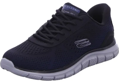 Image de Skechers Slip-Ins : Track - Revno 233038-NVBK, chaussures de sport, homme, bleu foncé
