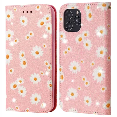 Produktbild von König Design Hülle kompatibel mit Apple iPhone 12 / 12 Pro Kunstleder Handyhülle - Handy Case Rosa