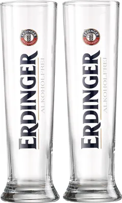 Obrázek produktu pro Sklenice na pšeničné pivo Erdinger bez alkoholu 0,5l - 2 kusy edice bez alkoholu