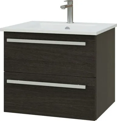 Produktbild von Waschtischunterschrank Bidar 38, Farbe: Eiche Schwarz – 50 x 62 x 45 cm (H x B x T)