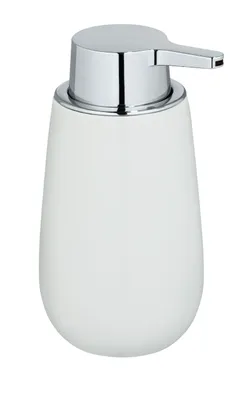 Obrázok produktu pre WENKO Dávkovač mydla Badi White 320 ml Tekuté mydlo Dávkovacia hlava čerpadla Kúpeľňa WC