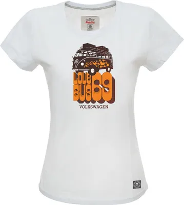 Produktbild von Damen T-Shirt VW Bulli »LOVE BUS« Weiß