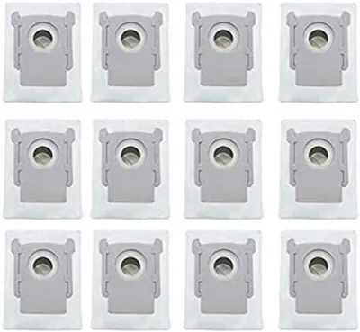 Productafbeelding van PromoHome® stofzuigzakken voor iRobot Roomba i7, i7+, s9+, 12 stuks, vlies, 99,9% filterefficiëntie