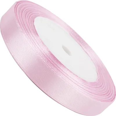 Image de Ruban de satin rose poudré 6mm - 32mb