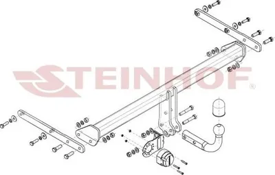 Produktbild von STEINHOF S-295 Anhängerkupplung 1200kg Max für SKODA FABIA (NJ3)