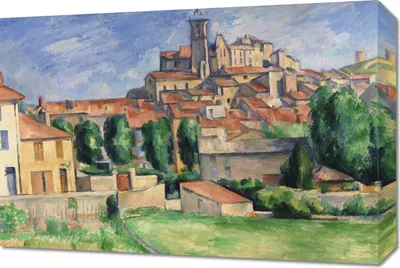 Immagine prodotto di Quadro 60x40 cm Gardanne, Paul Cezanne Vintage per il salotto